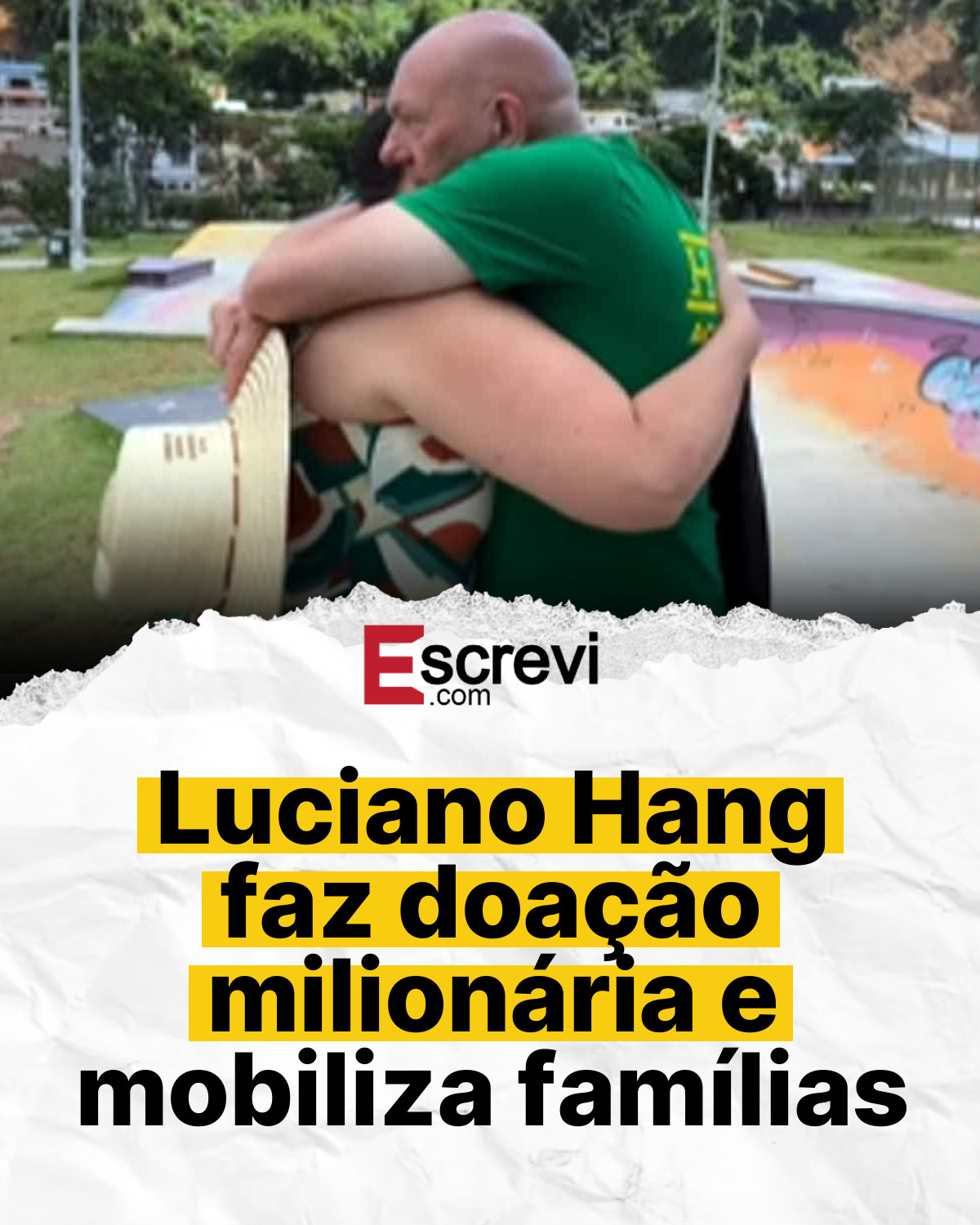 Luciano Hang faz doação milionária e mobiliza famílias card branco
