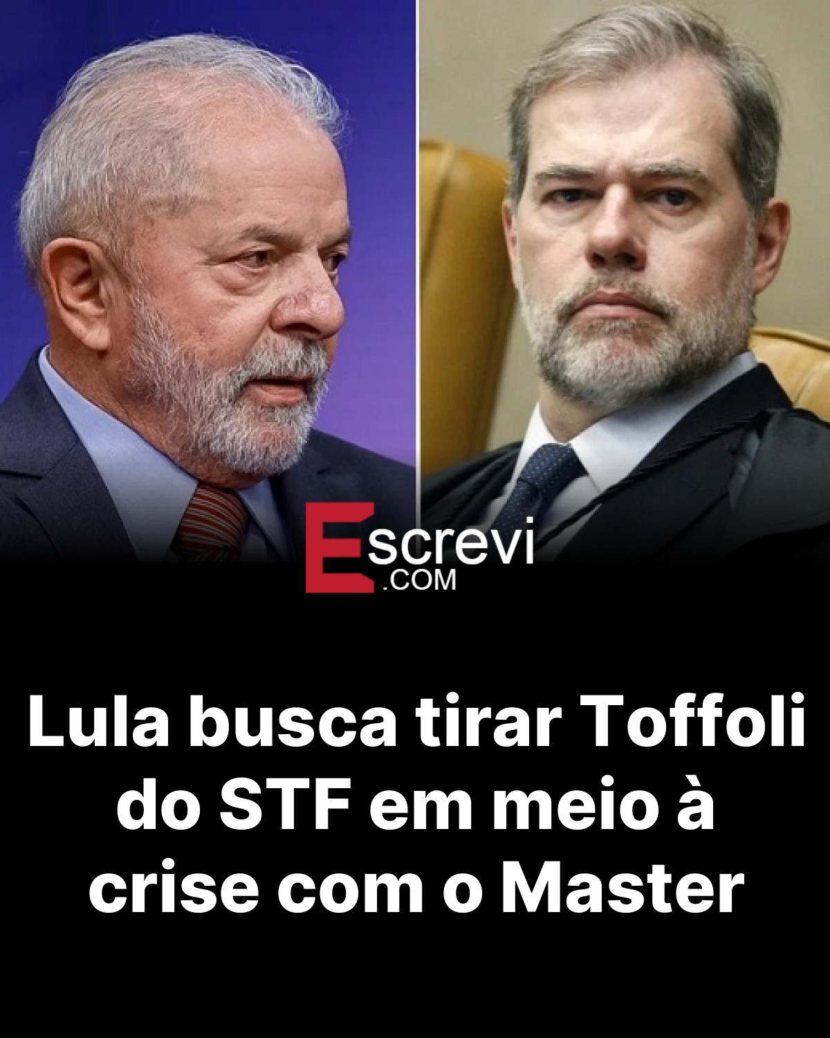 Lula busca tirar Toffoli do STF em meio à crise com o Master card preto