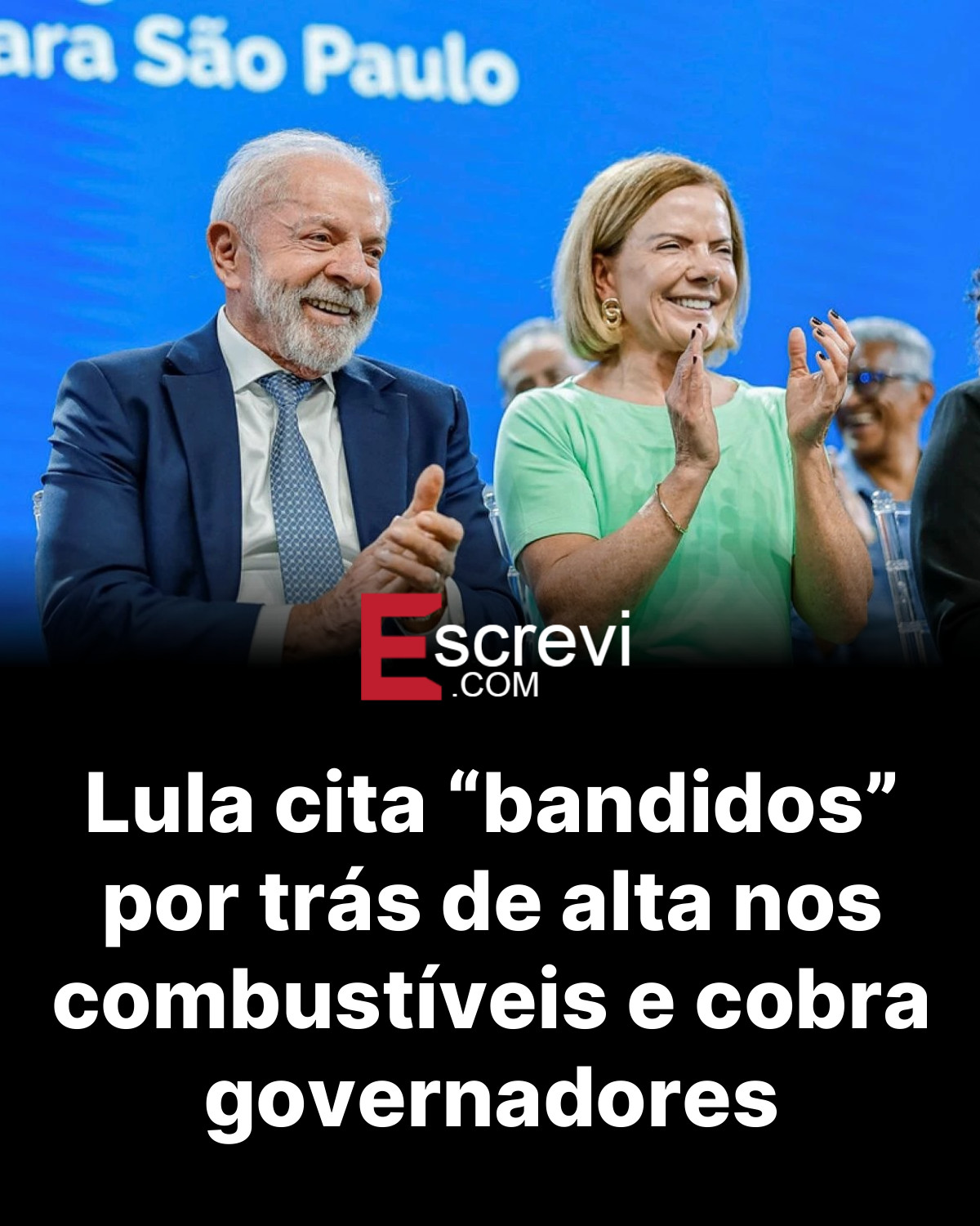 Lula cita “bandidos” por trás de alta nos combustíveis e cobra governadores card preto