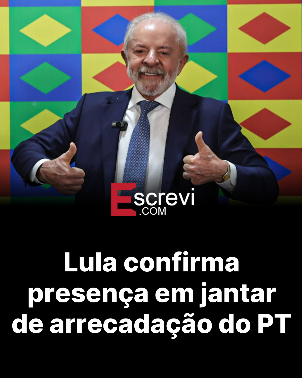 Lula confirma presença em jantar de arrecadação do PT card preto