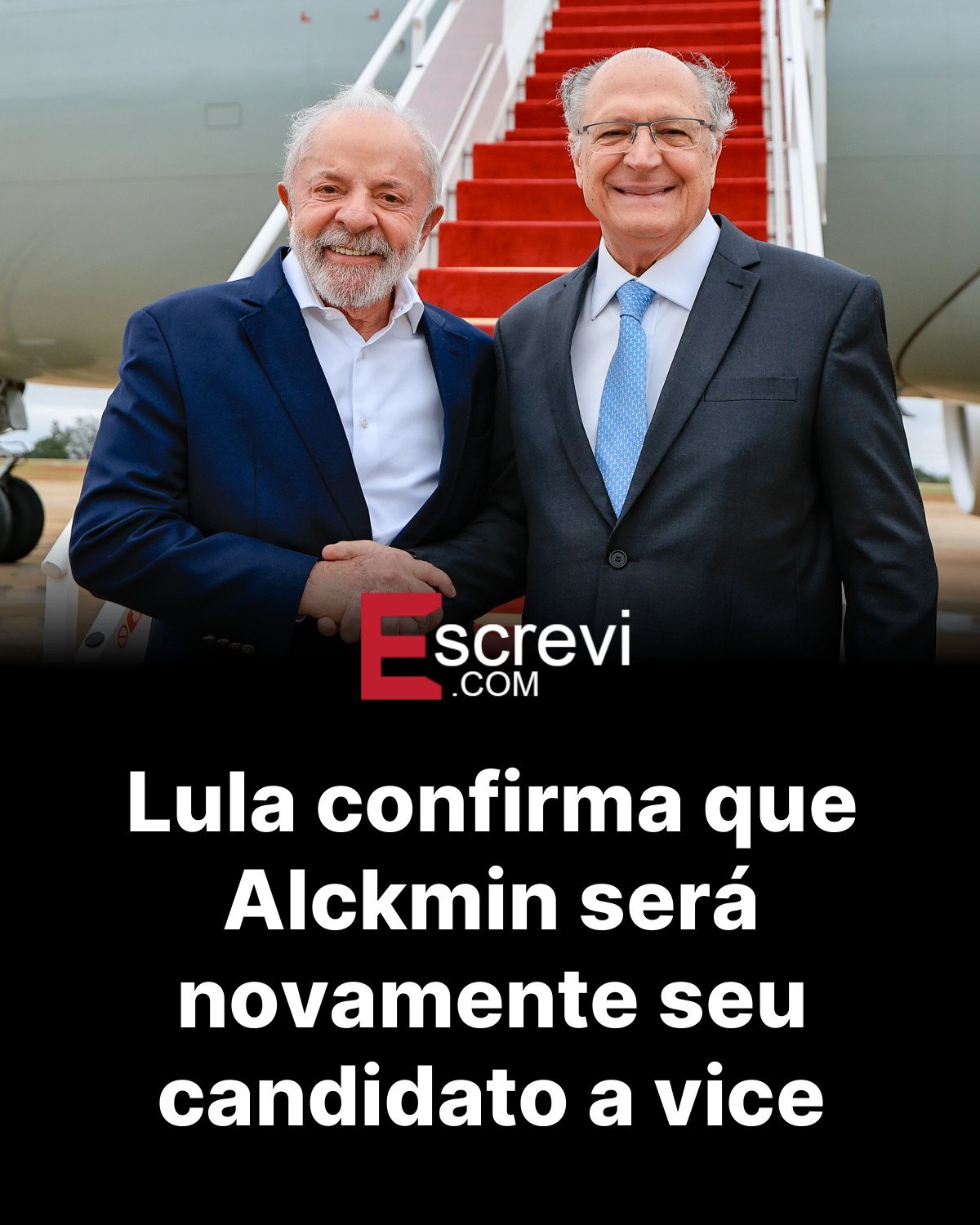 Lula confirma que Alckmin será novamente seu candidato a vice card preto