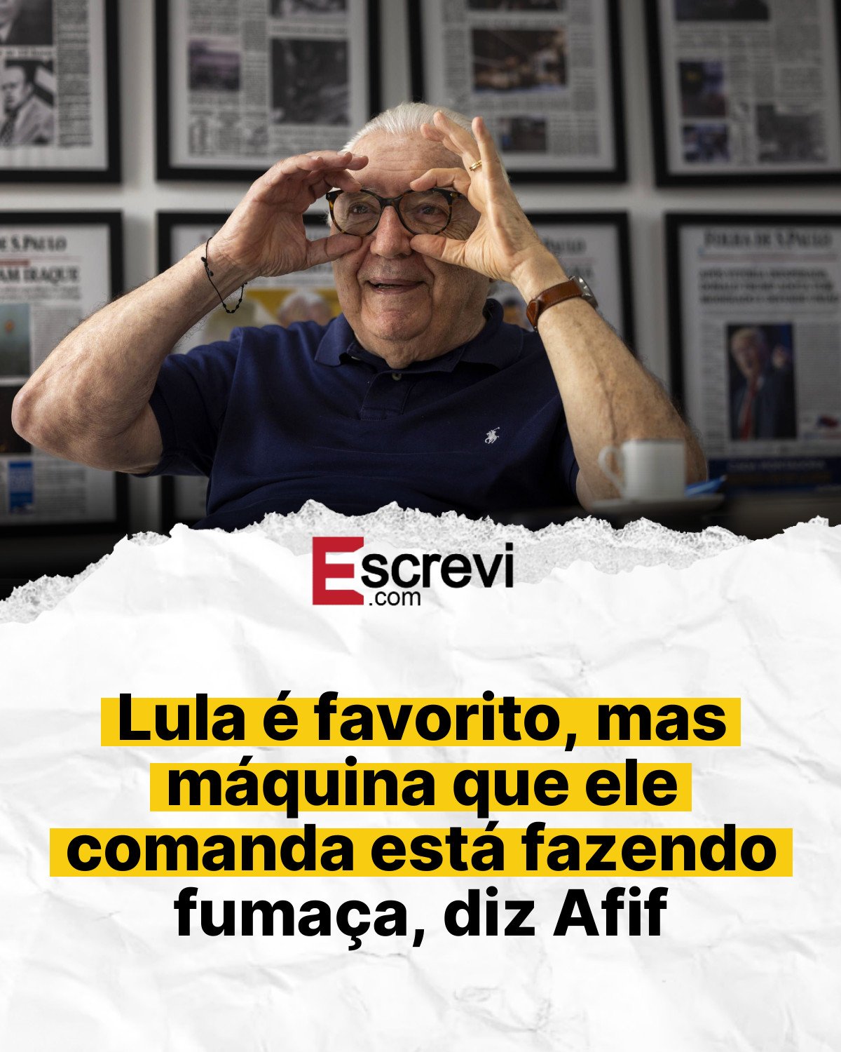 Lula é favorito, mas máquina que ele comanda está fazendo fumaça, diz Afif card branco