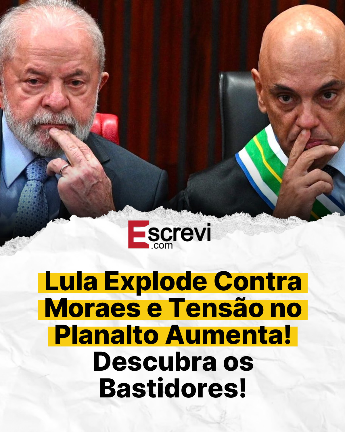 Lula Explode Contra Moraes e Tensão no Planalto Aumenta! Descubra os Bastidores! card branco