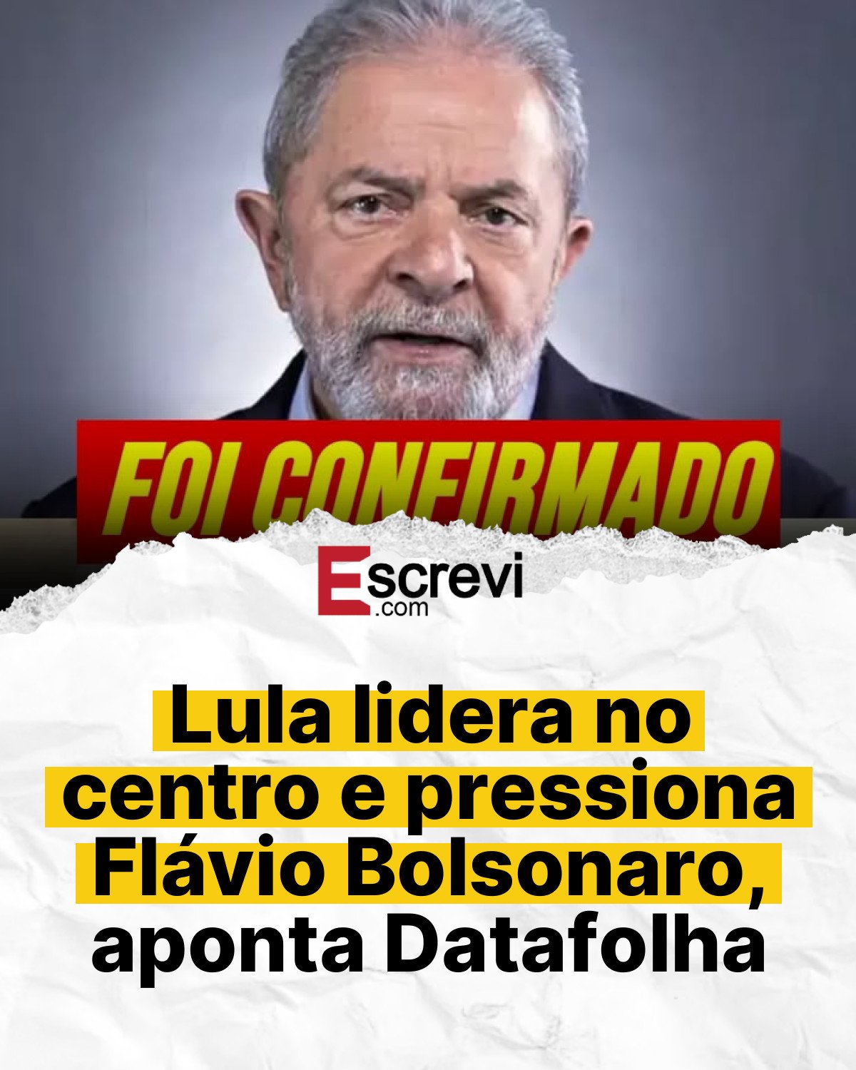 Lula lidera no centro e pressiona Flávio Bolsonaro, aponta Datafolha card branco
