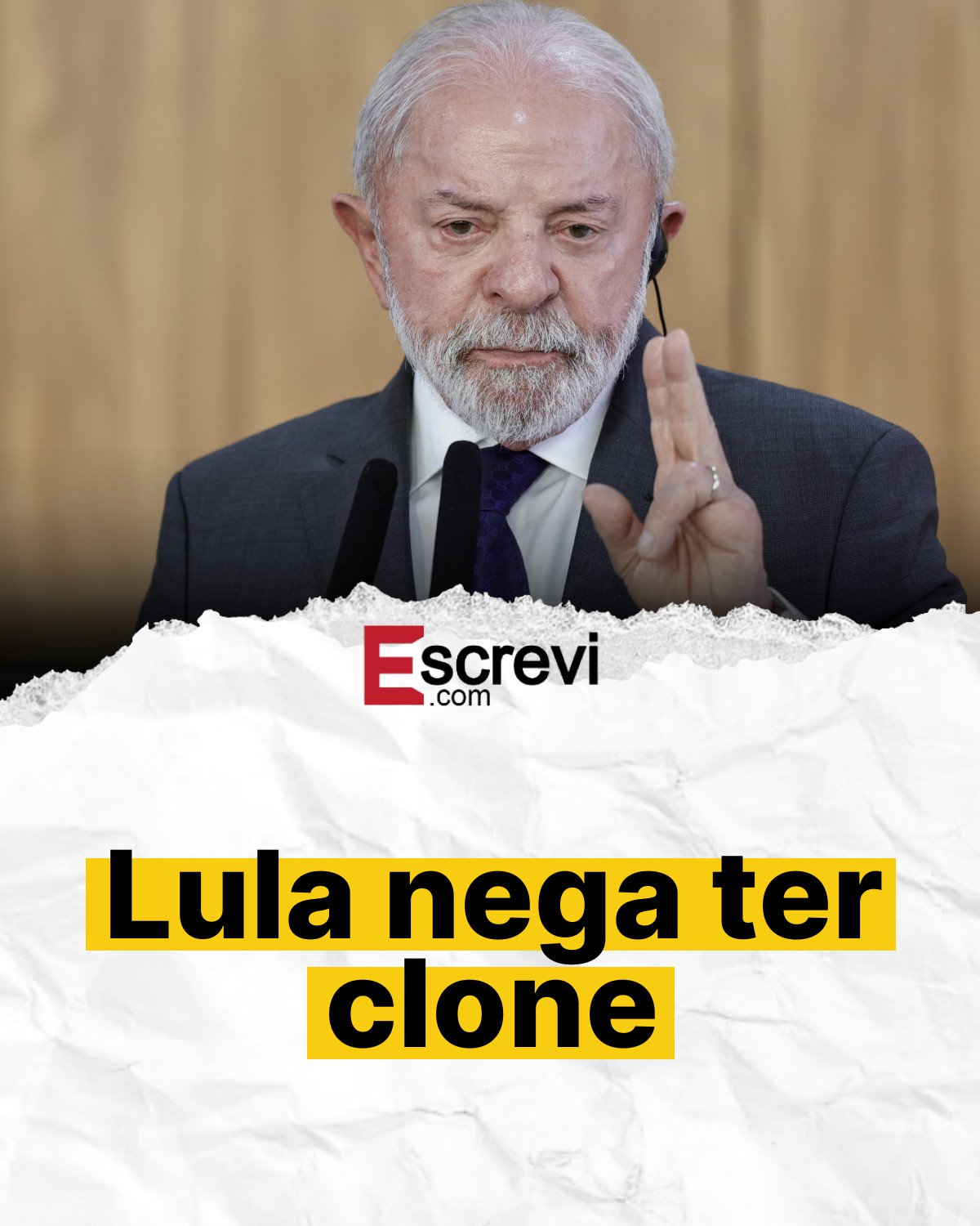 Lula nega ter clone card branco