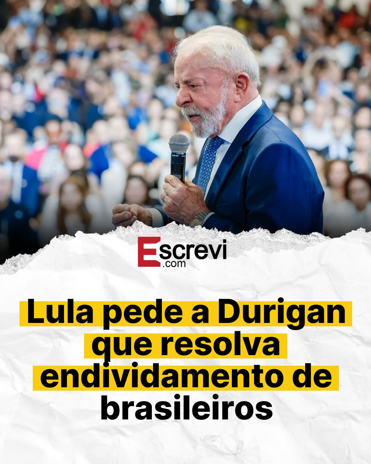 Lula pede a Durigan que resolva endividamento de brasileiros card branco