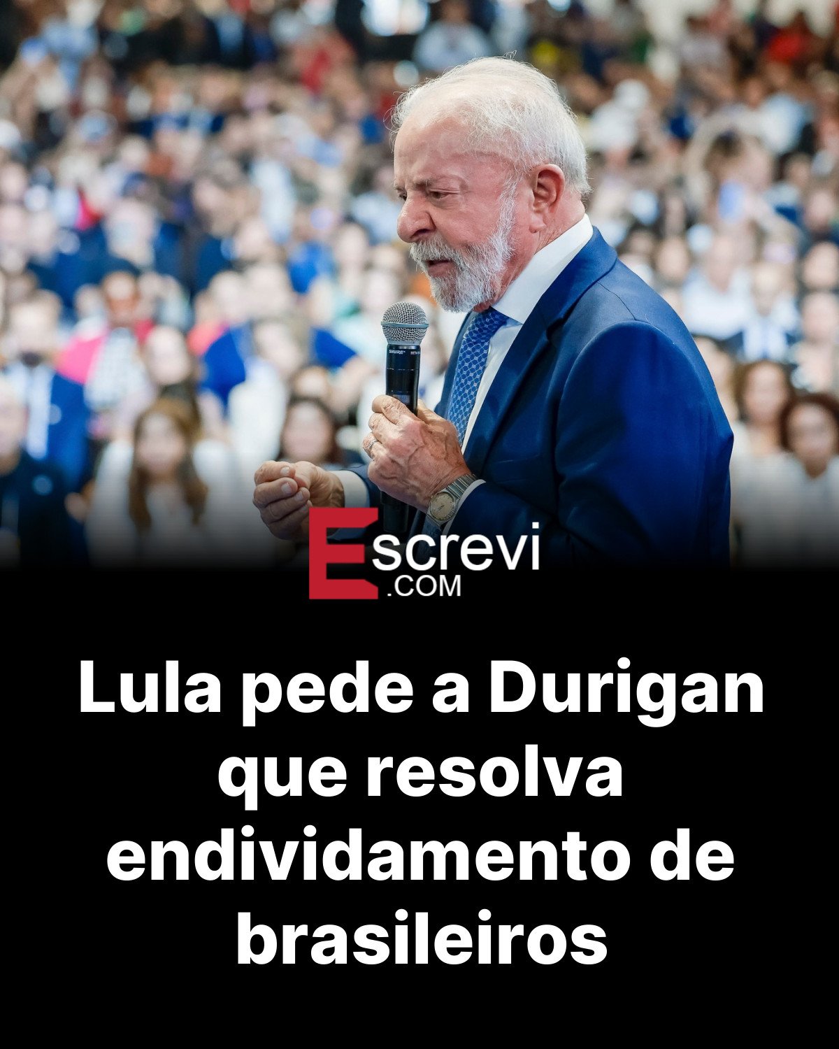 Lula pede a Durigan que resolva endividamento de brasileiros card preto