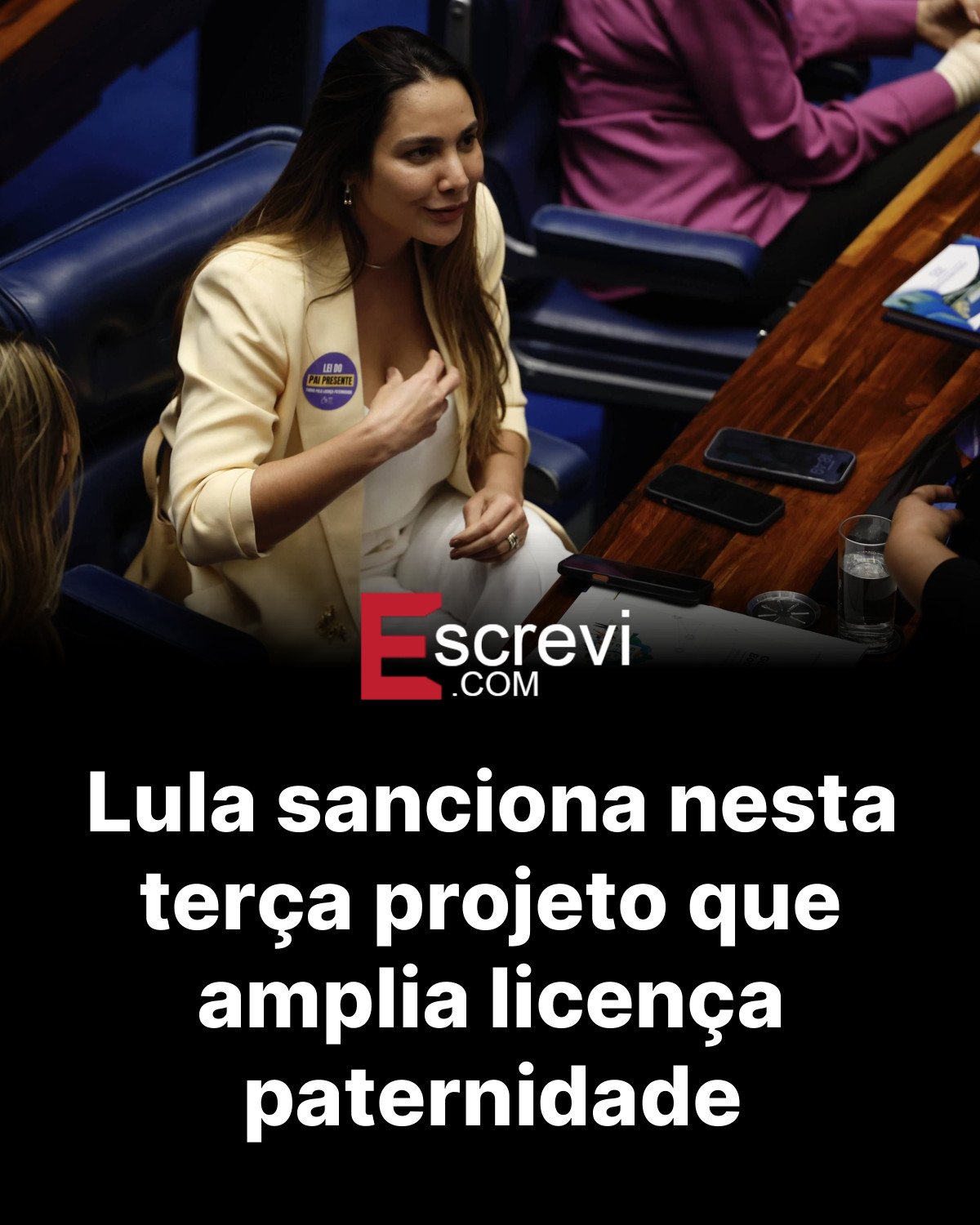 Lula sanciona nesta terça projeto que amplia licença paternidade card preto