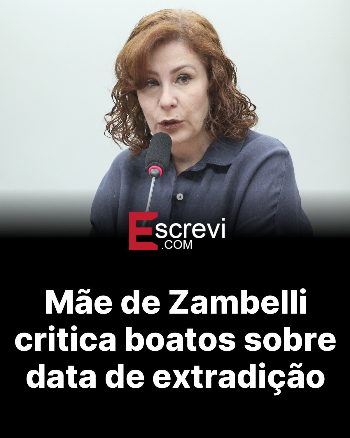 Mãe de Zambelli critica boatos sobre data de extradição card preto