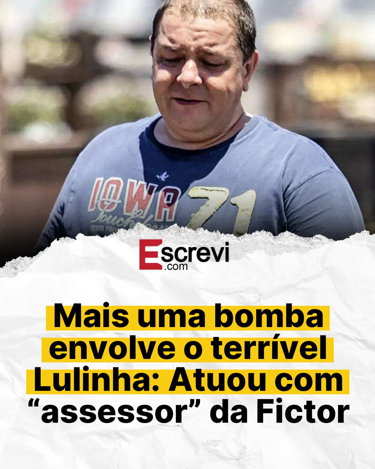 Mais uma bomba envolve o terrível Lulinha: Atuou com “assessor” da Fictor card branco