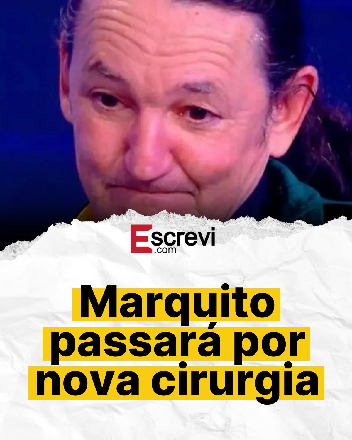 Marquito passará por nova cirurgia card branco