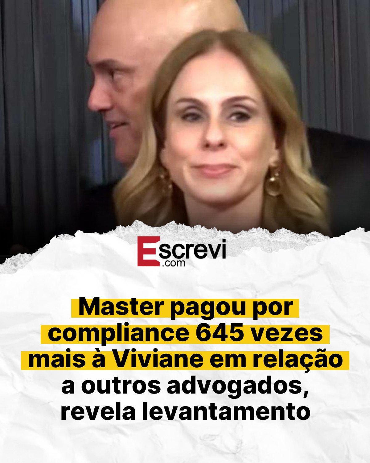 Master pagou por compliance 645 vezes mais à Viviane em relação a outros advogados, revela levantamento card branco