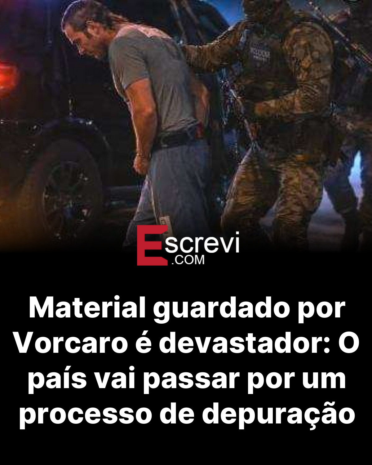 Material guardado por Vorcaro é devastador: O país vai passar por um processo de depuração card preto