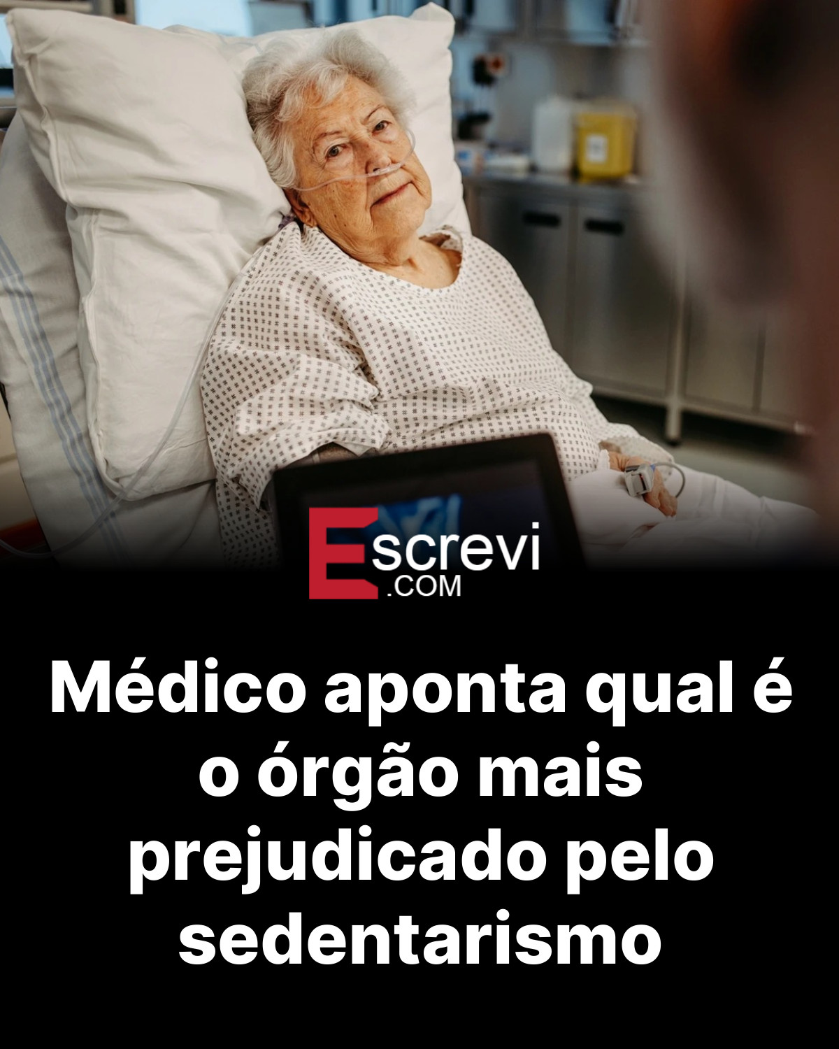 Médico aponta qual é o órgão mais prejudicado pelo sedentarismo card preto