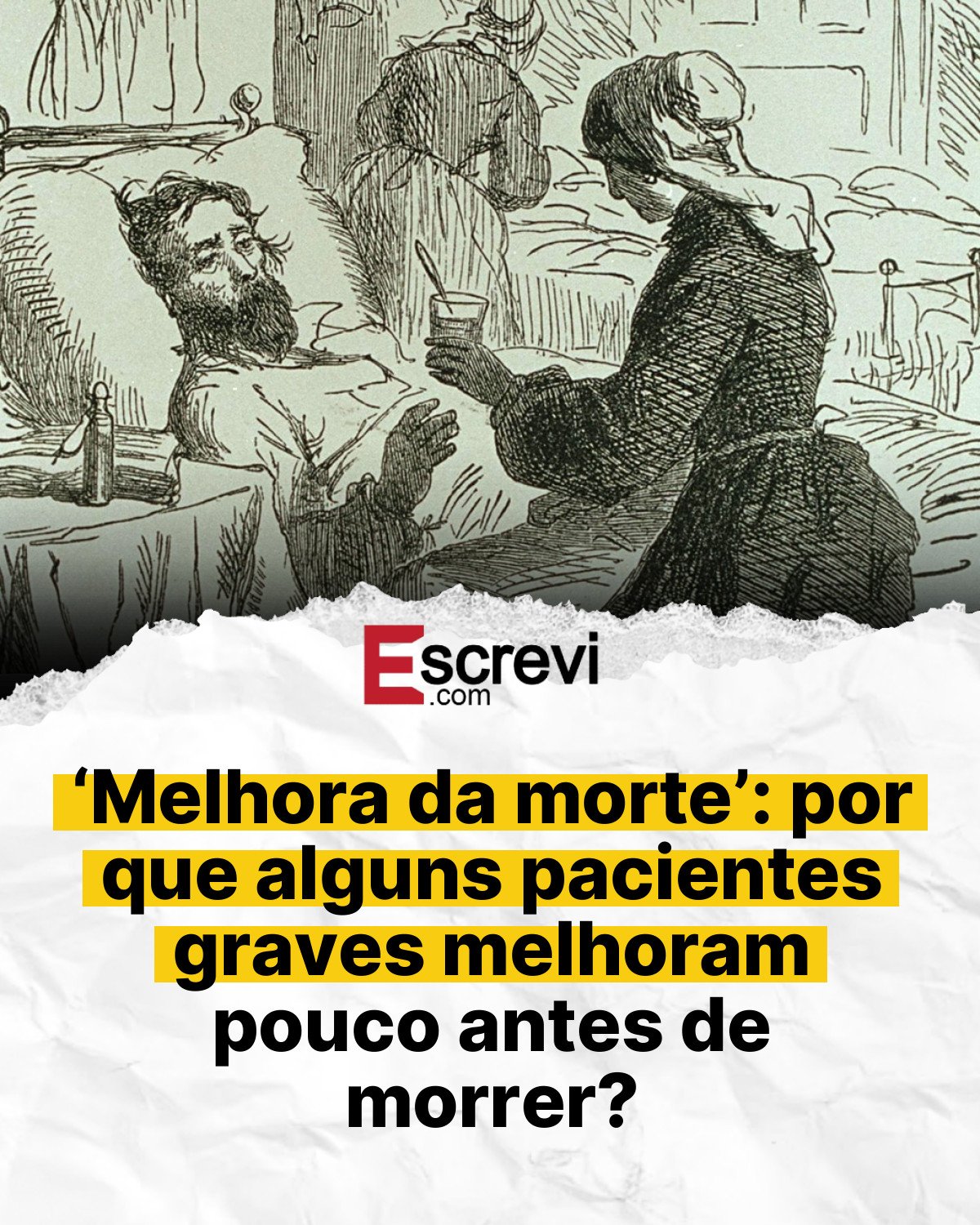 ‘Melhora da morte’: por que alguns pacientes graves melhoram pouco antes de morrer? card branco