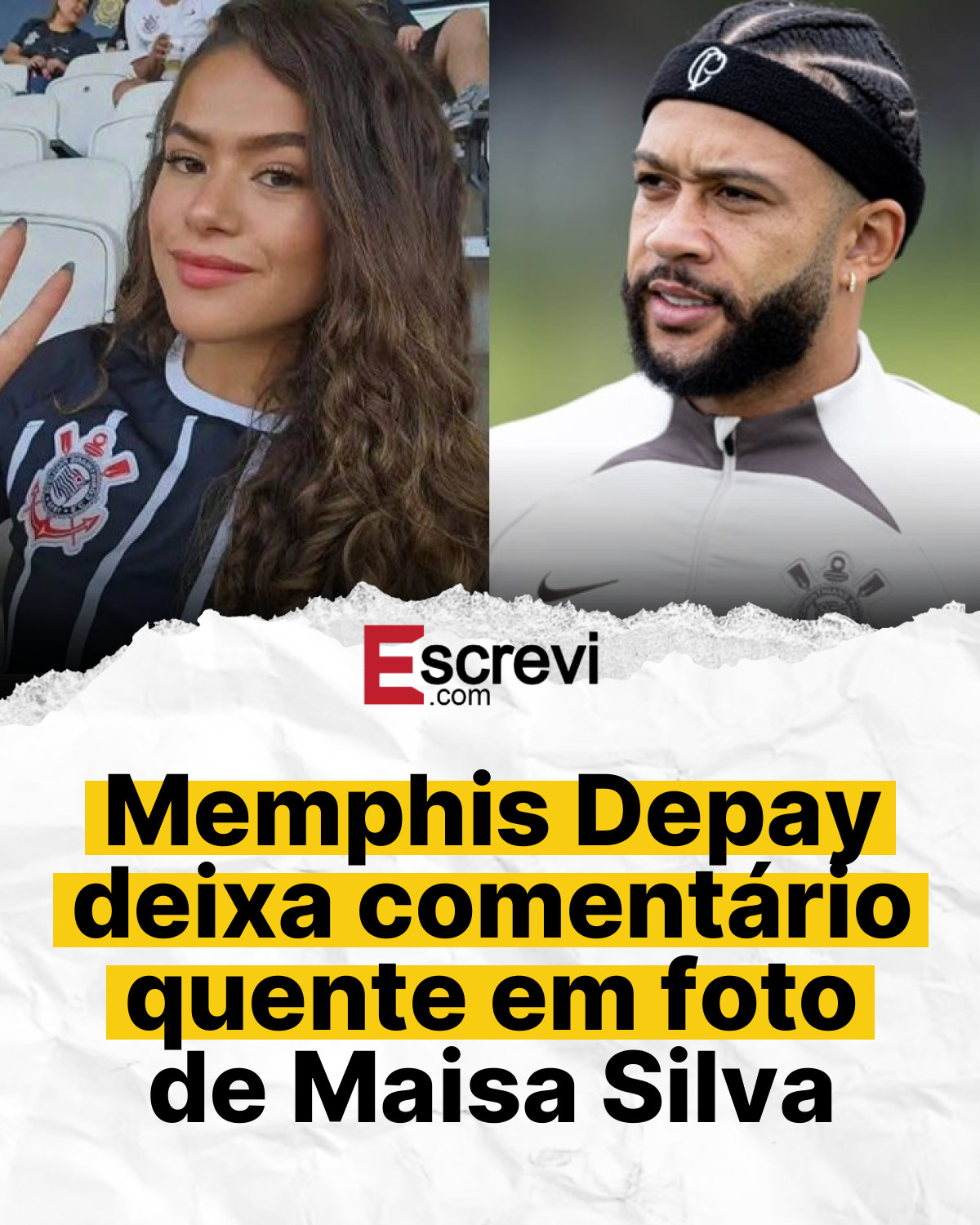 Memphis Depay deixa comentário quente em foto de Maisa Silva card branco