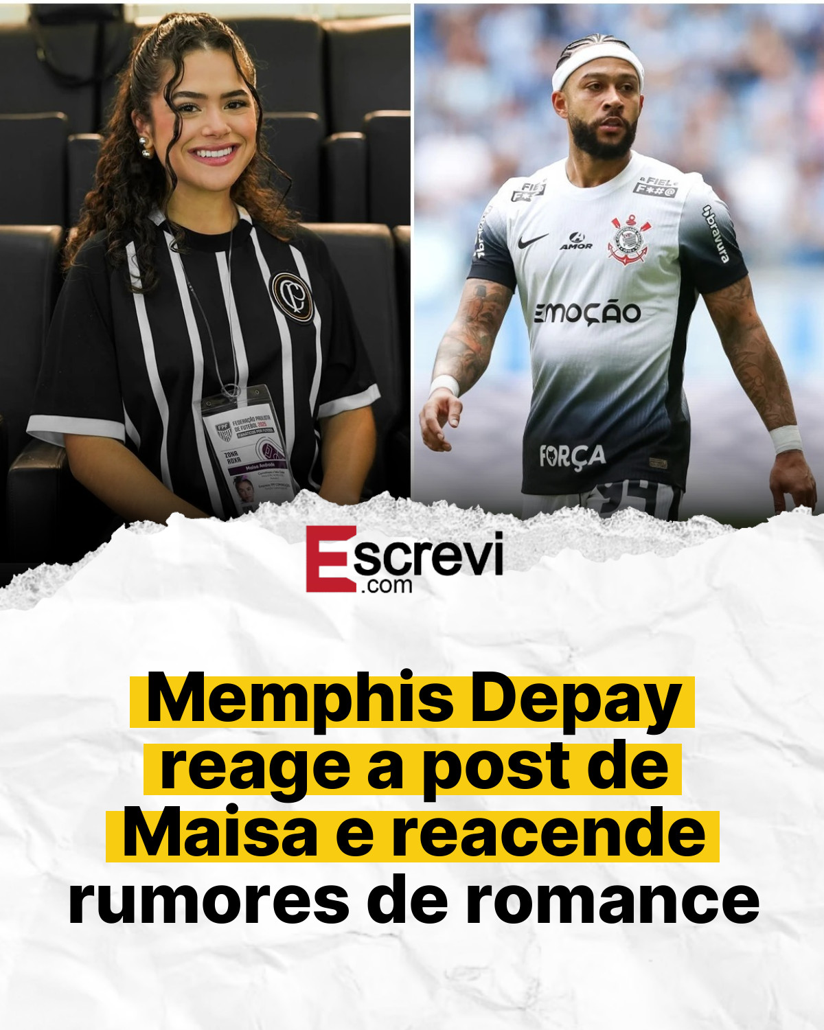 Memphis Depay reage a post de Maisa e reacende rumores de romance card branco