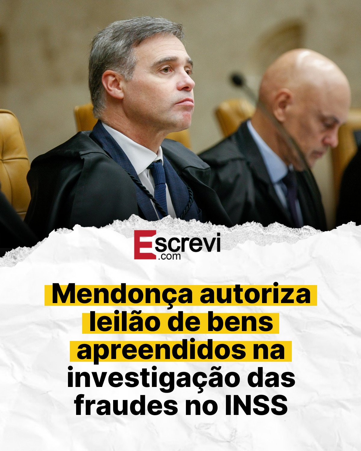 Mendonça autoriza leilão de bens apreendidos na investigação das fraudes no INSS card branco