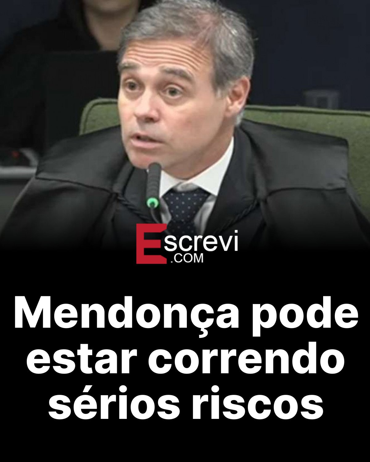 Mendonça pode estar correndo sérios riscos card preto