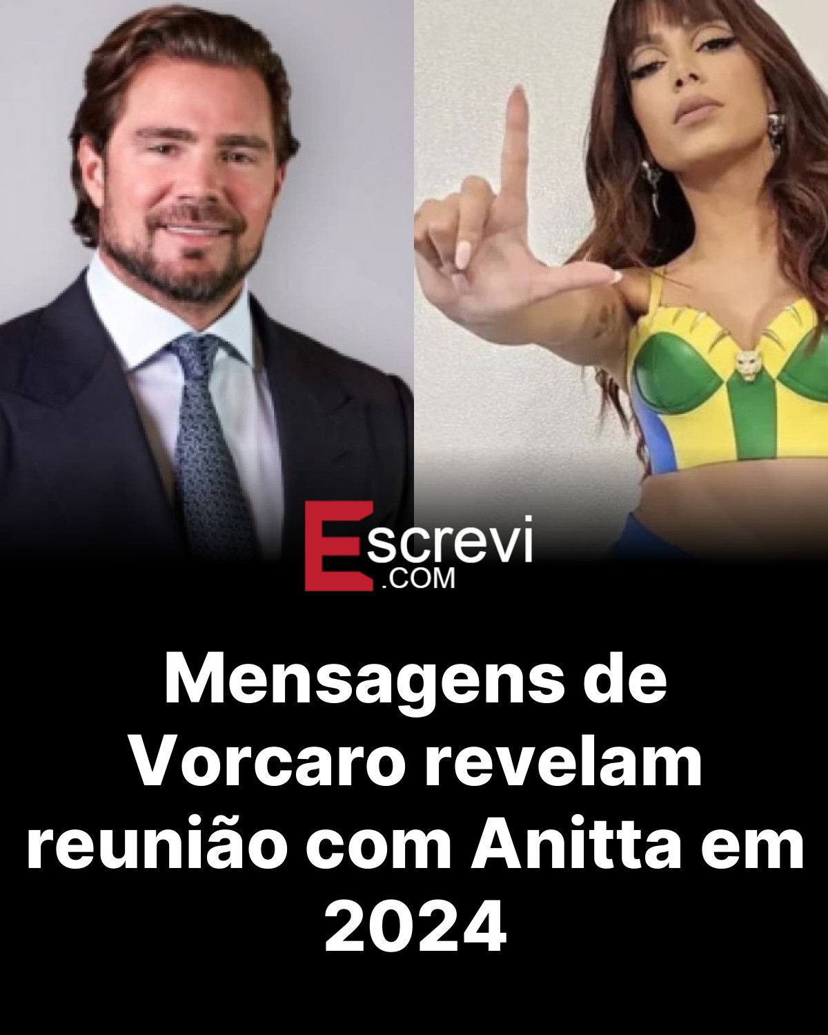 Mensagens de Vorcaro revelam reunião com Anitta em 2024 card preto