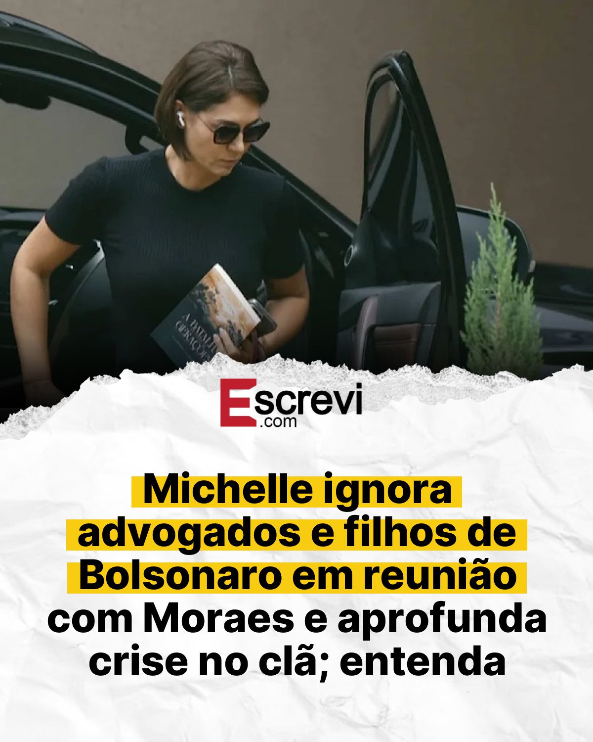 Michelle ignora advogados e filhos de Bolsonaro em reunião com Moraes e aprofunda crise no clã; entenda card branco