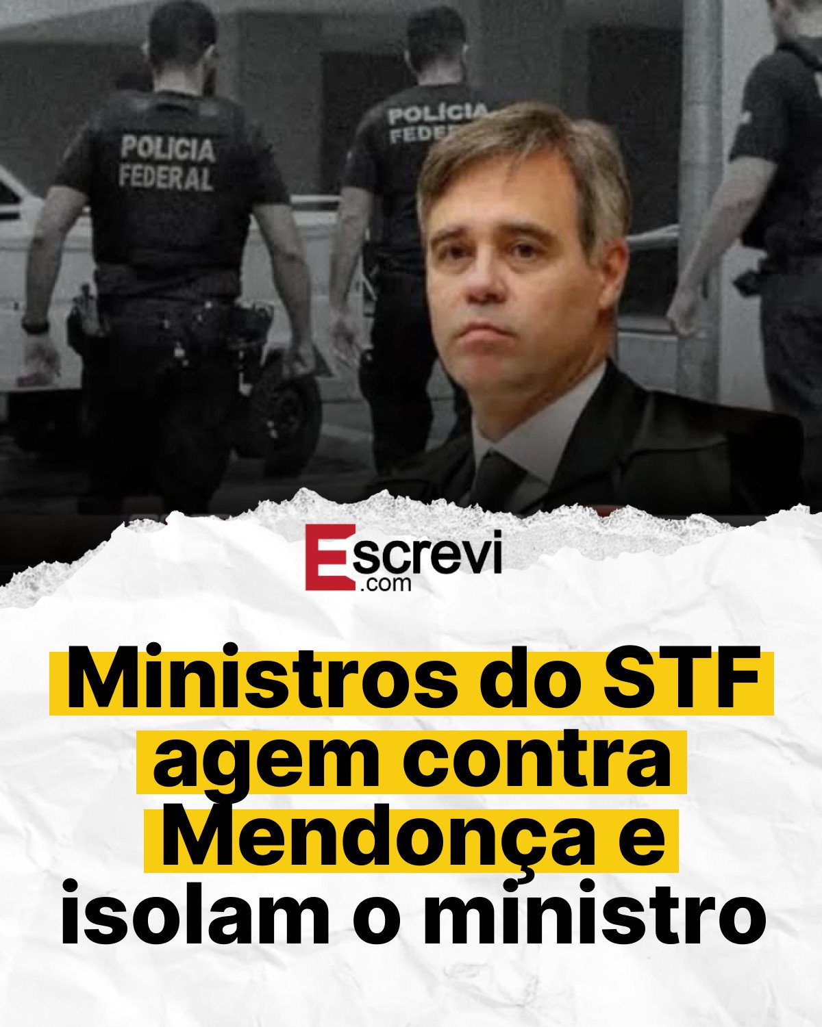 Ministros do STF agem contra Mendonça e isolam o ministro card branco