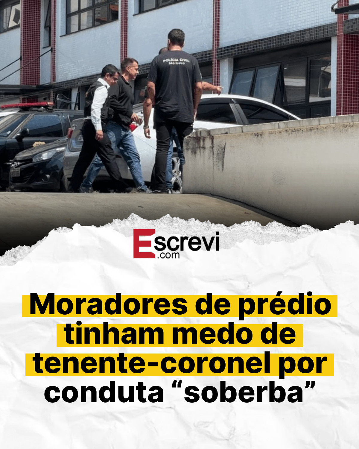 Moradores de prédio tinham medo de tenente-coronel por conduta “soberba” card branco