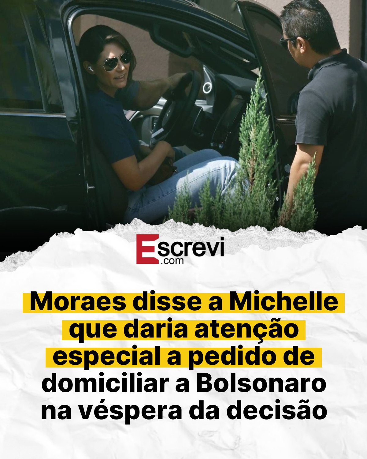 Moraes disse a Michelle que daria atenção especial a pedido de domiciliar a Bolsonaro na véspera da decisão card branco