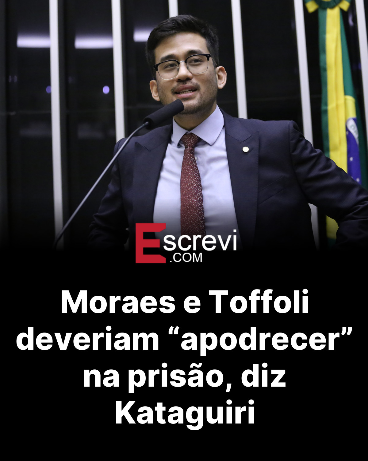 Moraes e Toffoli deveriam “apodrecer” na prisão, diz Kataguiri card preto