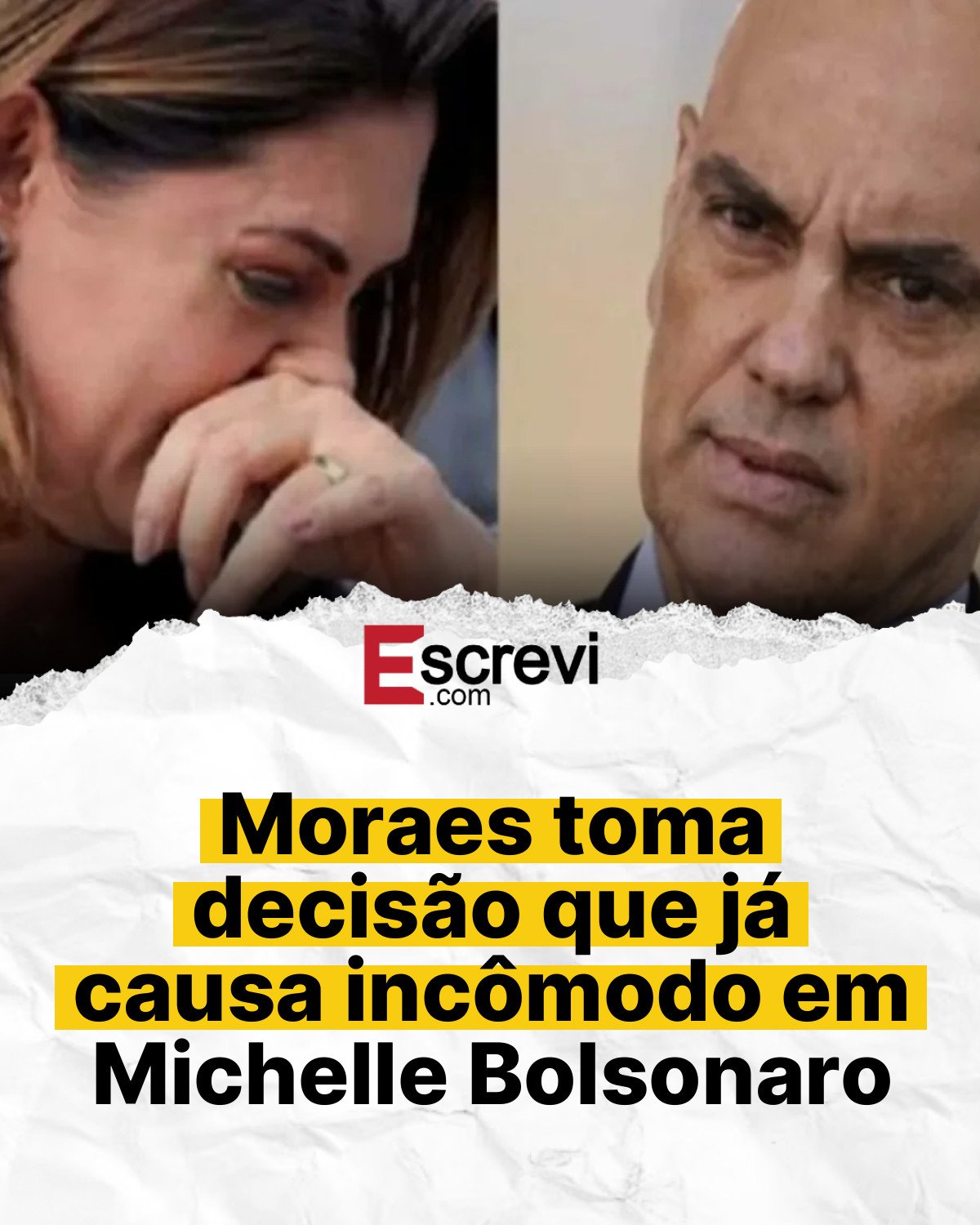 Moraes toma decisão que já causa incômodo em Michelle Bolsonaro card branco