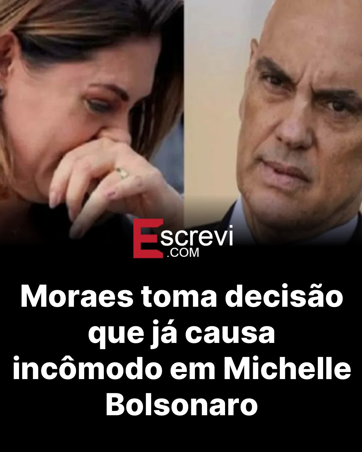 Moraes toma decisão que já causa incômodo em Michelle Bolsonaro card preto