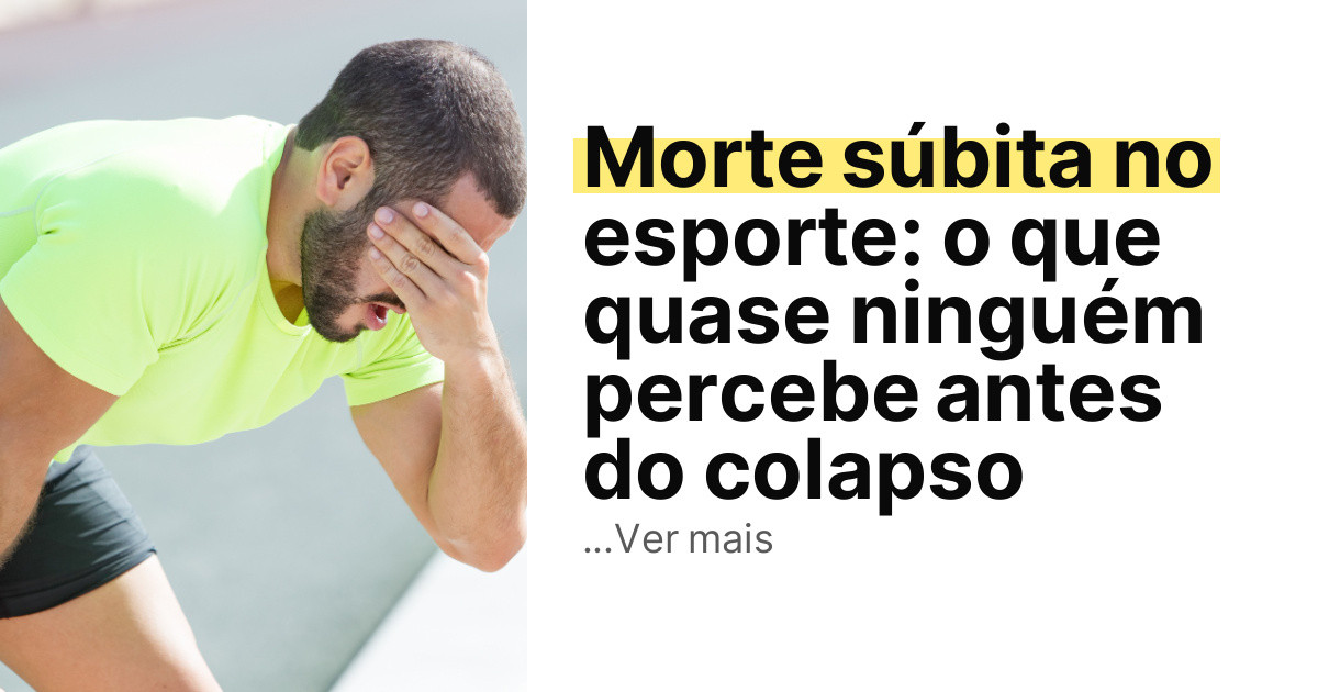 Morte súbita no esporte: o que quase ninguém percebe antes do colapso imagem principal