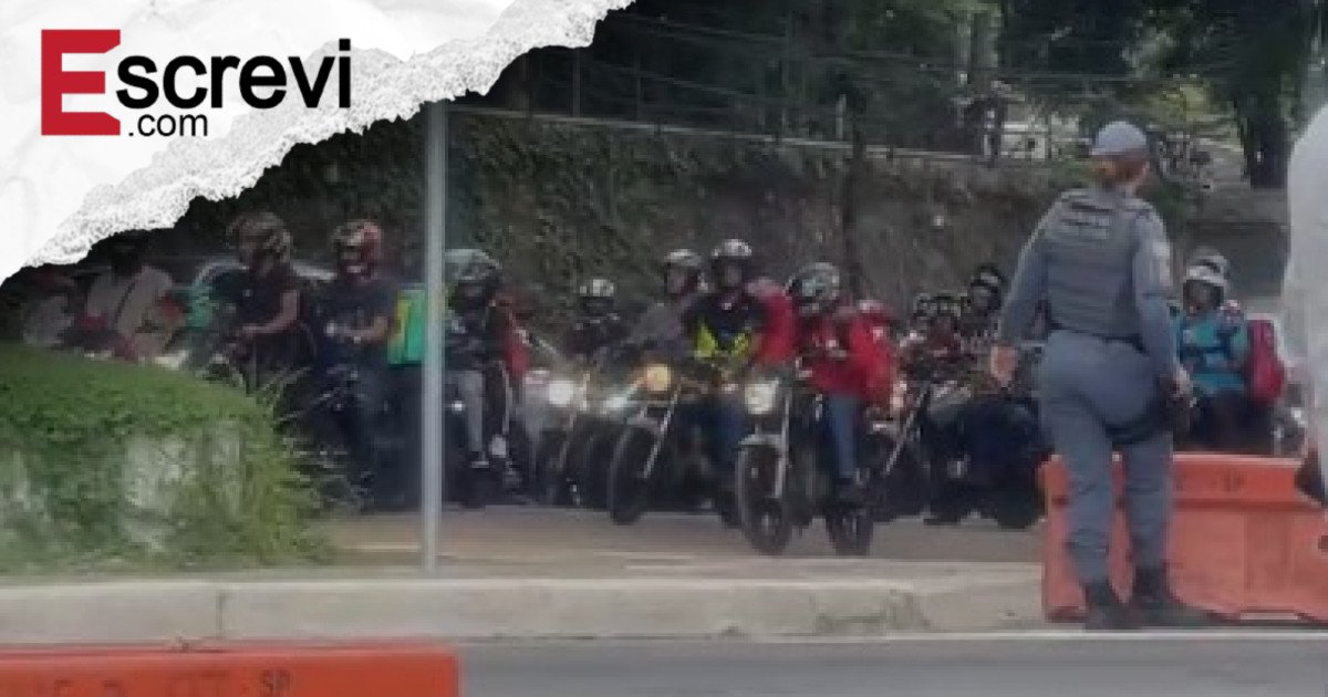 Motoboys fazem paralisações em SP contra medida do governo estadual imagem principal