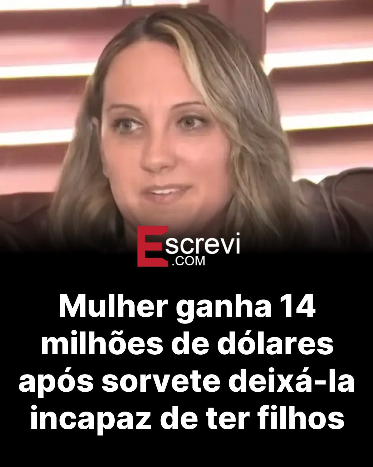 Mulher ganha 14 milhões de dólares após sorvete deixá-la incapaz de ter filhos card preto