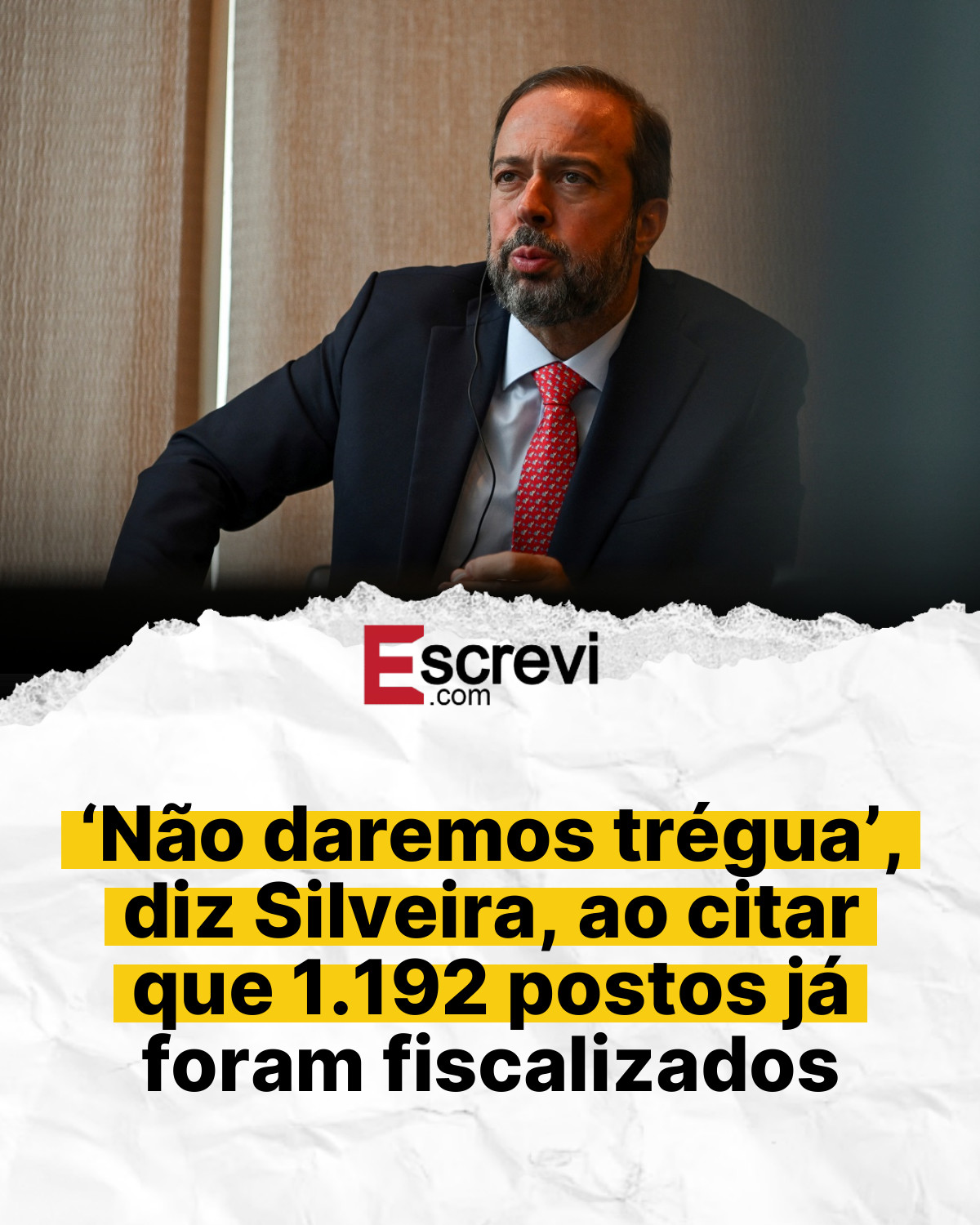 ‘Não daremos trégua’, diz Silveira, ao citar que 1.192 postos já foram fiscalizados card branco