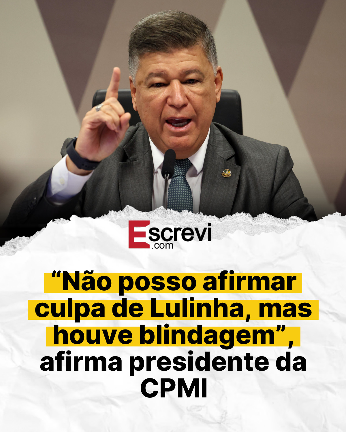 “Não posso afirmar culpa de Lulinha, mas houve blindagem”, afirma presidente da CPMI card branco