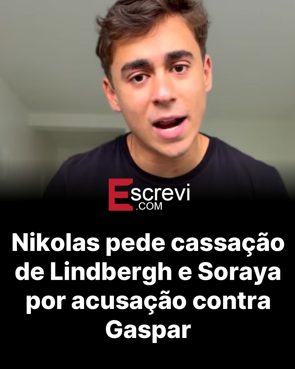 Nikolas pede cassação de Lindbergh e Soraya por acusação contra Gaspar card preto
