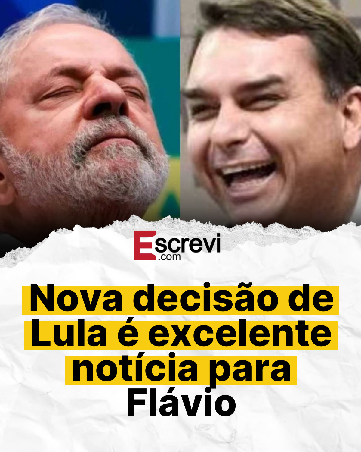 Nova decisão de Lula é excelente notícia para Flávio card branco