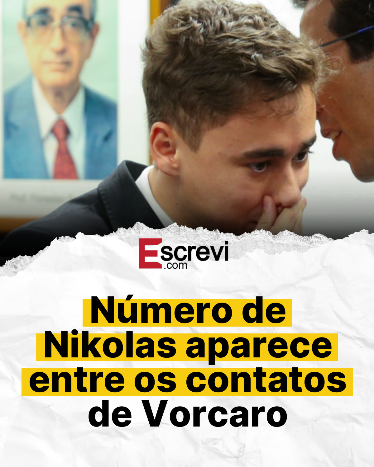 Número de Nikolas aparece entre os contatos de Vorcaro card branco