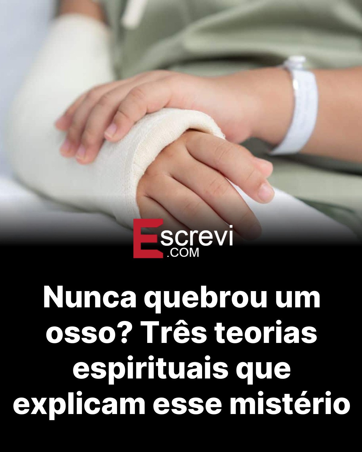 Nunca quebrou um osso? Três teorias espirituais que explicam esse mistério card preto