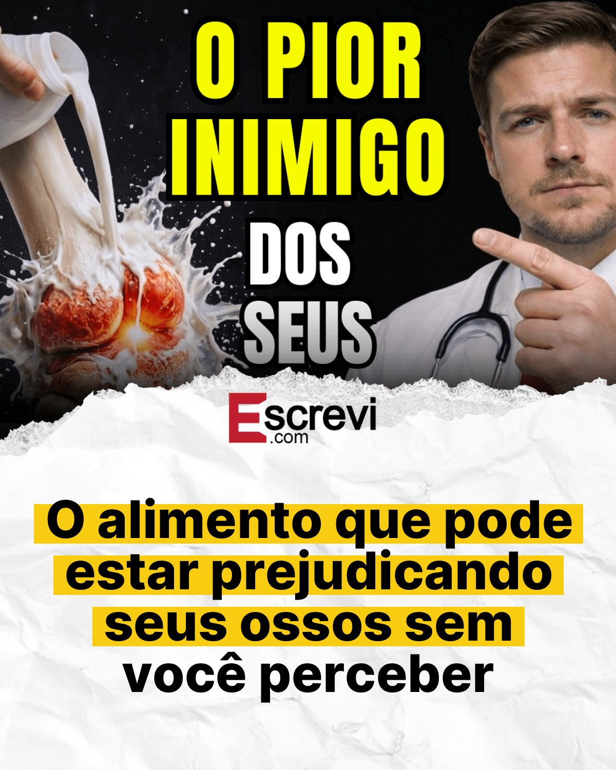 O alimento que pode estar prejudicando seus ossos sem você perceber card branco