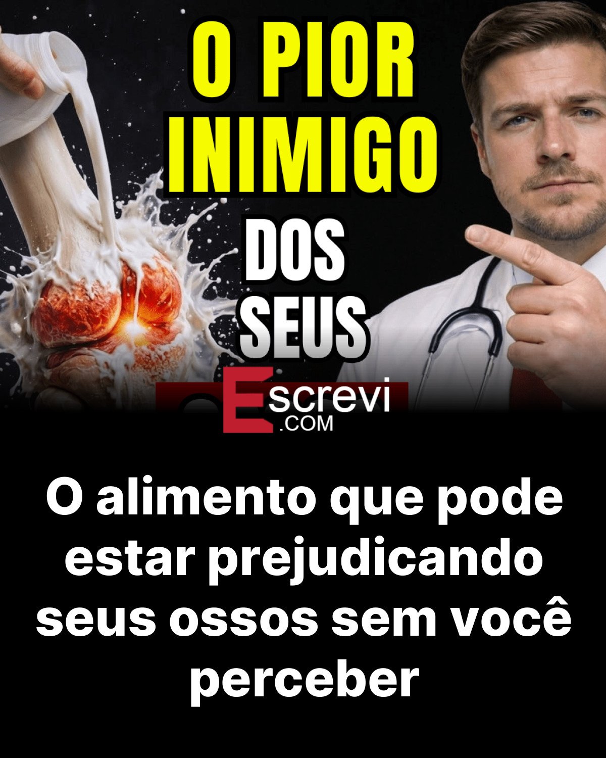 O alimento que pode estar prejudicando seus ossos sem você perceber card preto
