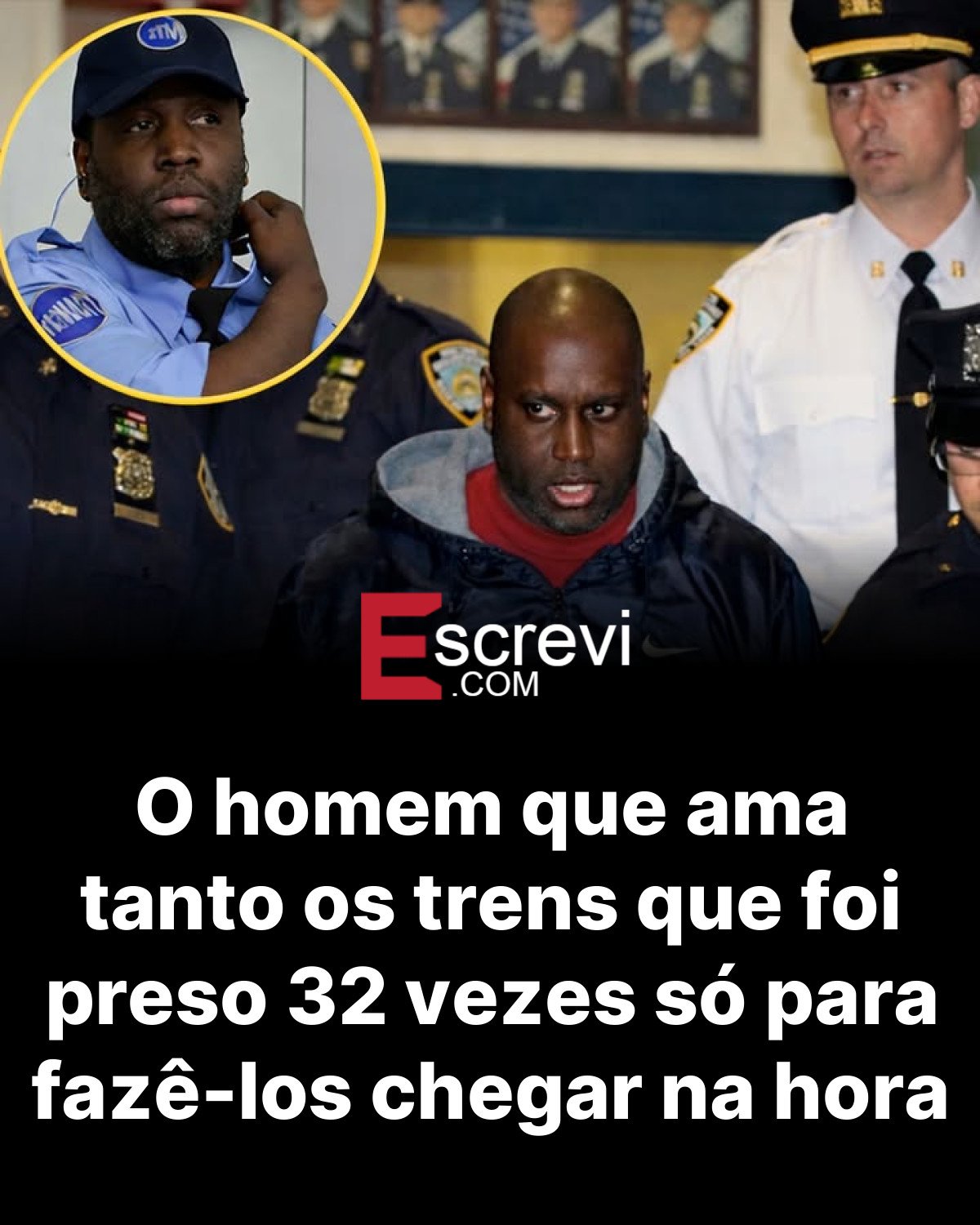 O homem que ama tanto os trens que foi preso 32 vezes só para fazê-los chegar na hora card preto