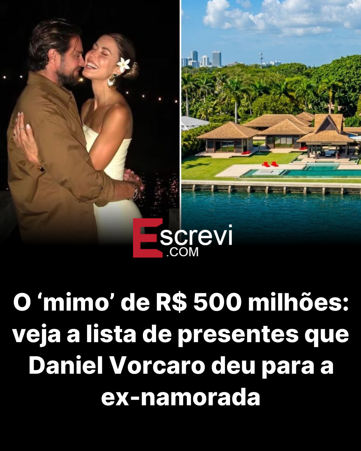 O ‘mimo’ de R$ 500 milhões: veja a lista de presentes que Daniel Vorcaro deu para a ex-namorada card preto