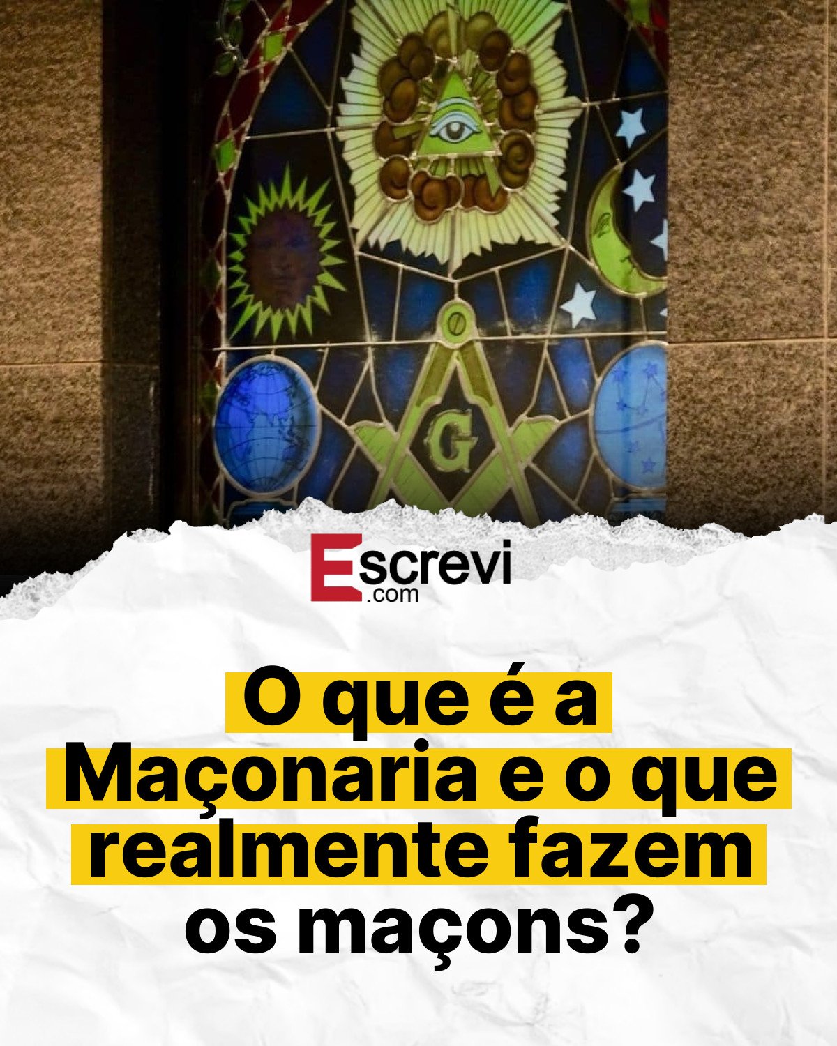 O que é a Maçonaria e o que realmente fazem os maçons? card branco