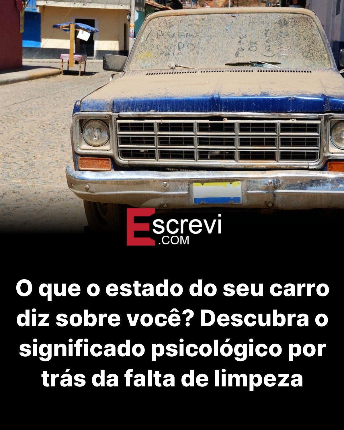 O que o estado do seu carro diz sobre você? Descubra o significado psicológico por trás da falta de limpeza card preto