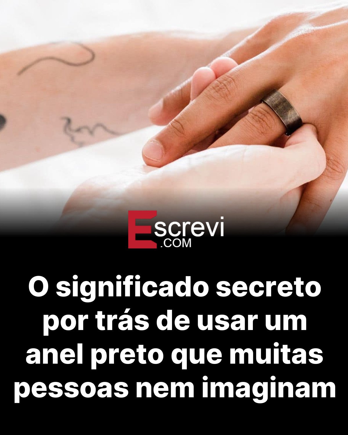 O significado secreto por trás de usar um anel preto que muitas pessoas nem imaginam card preto