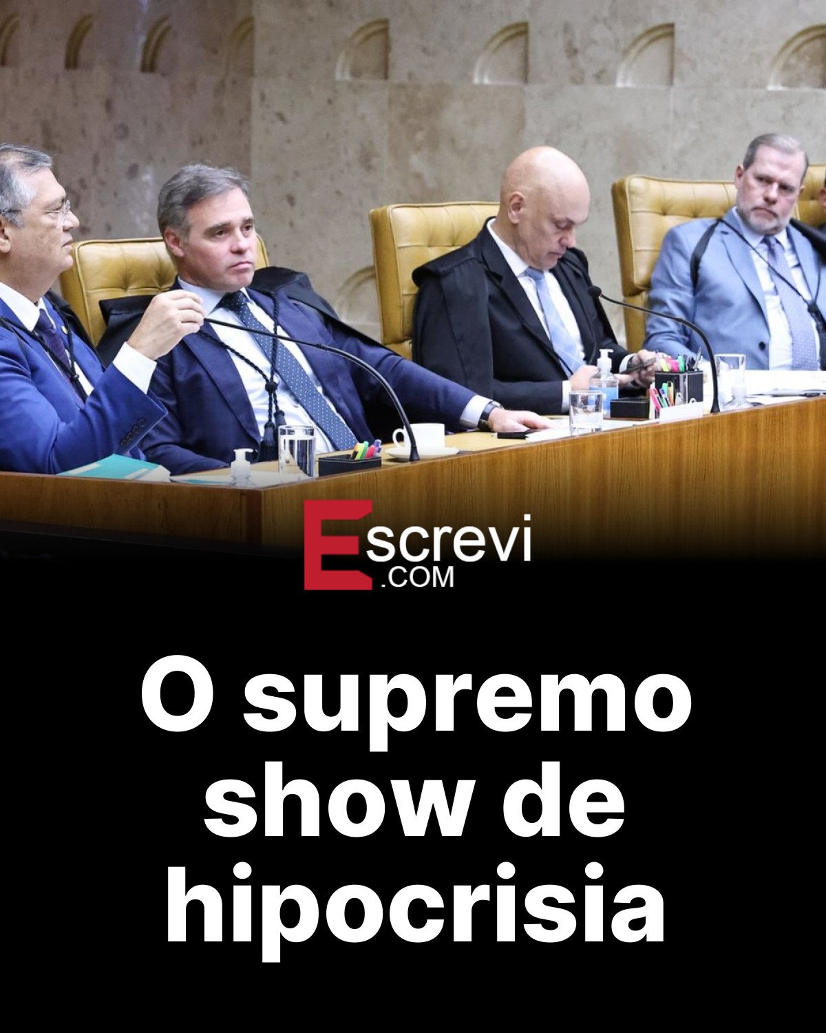 O supremo show de hipocrisia card preto