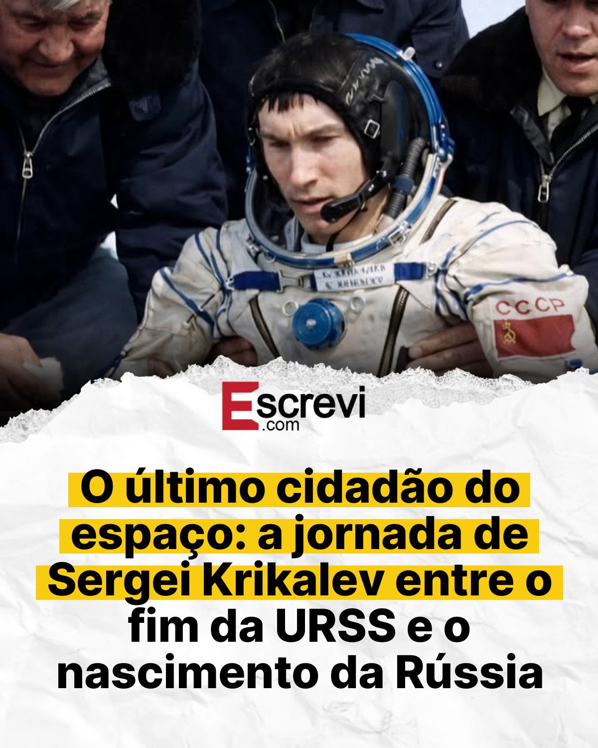 O último cidadão do espaço: a jornada de Sergei Krikalev entre o fim da URSS e o nascimento da Rússia card branco