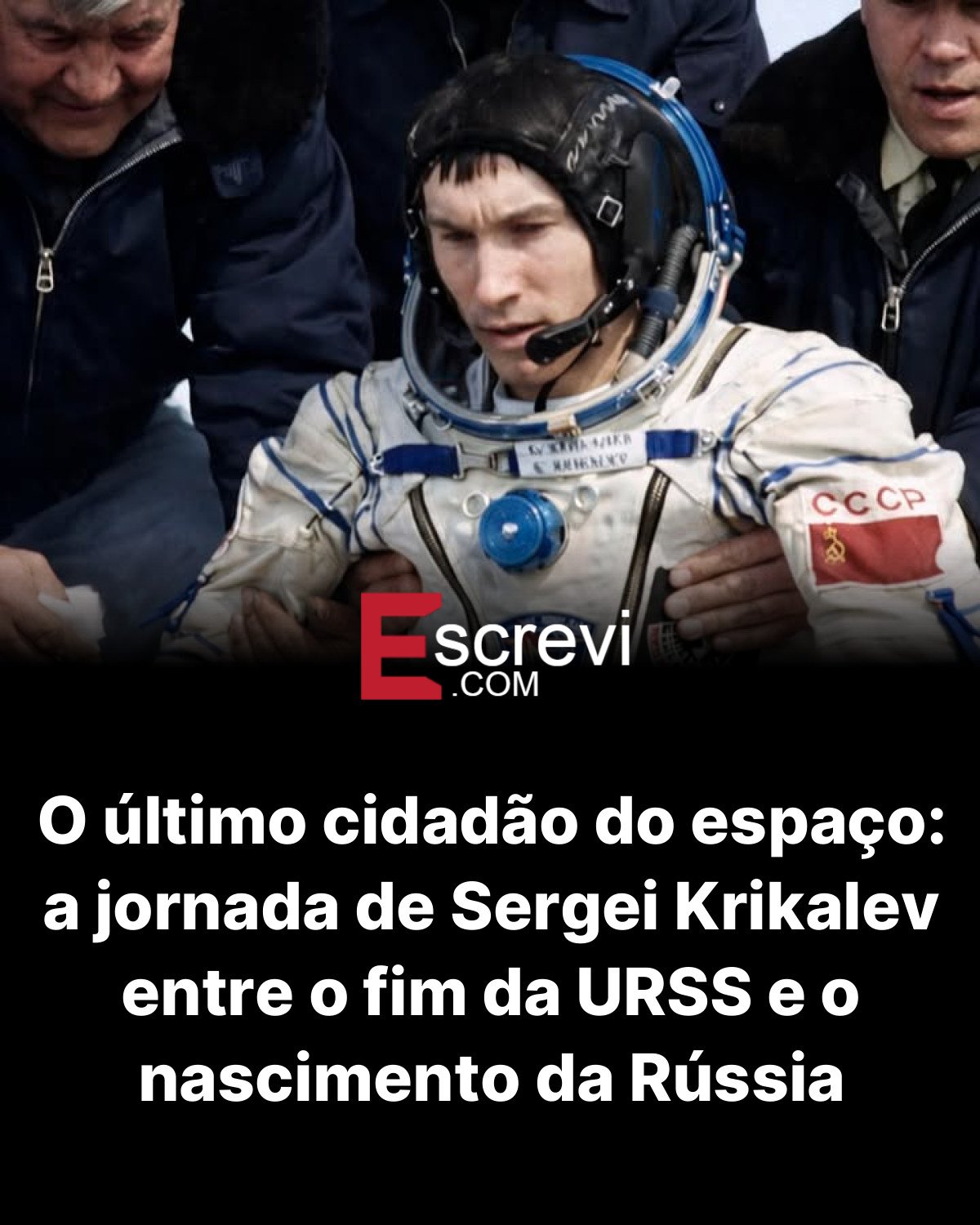 O último cidadão do espaço: a jornada de Sergei Krikalev entre o fim da URSS e o nascimento da Rússia card preto
